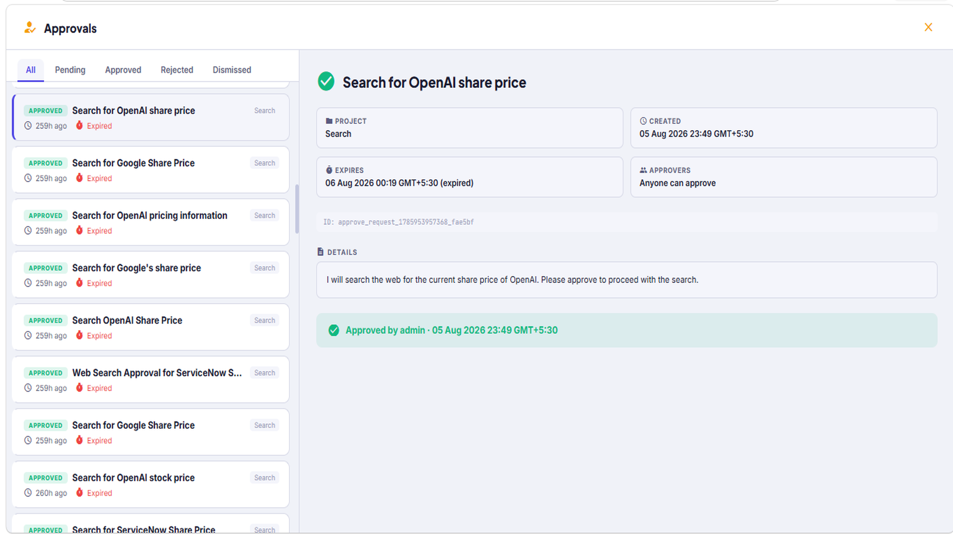 AgentApps approvals